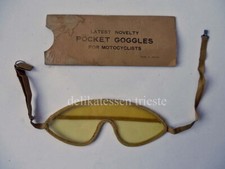 OCCHIALI POCKET GOGGLES MOTOCYCLISTS moto motociclismo GLASSES France vintage