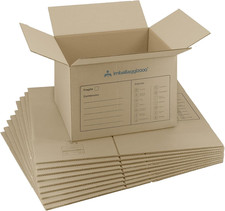 -10 Scatoloni Da Trasloco - 30X30X30 Cm - Scatola Di Cartone - Imballaggi per Sp