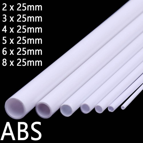 Tubo plastica abs bianco - tubo,