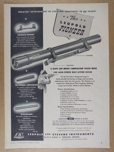 Pubblicità leupold pioneer - pubblicità,