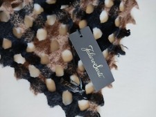 sciarpa faliero sarti bianca e nera