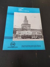 1964 CGE AUTOBUS ELETTRICO FILOVIARIA A 2 ASSI PER ATM MILANO AD PUBBLICITA