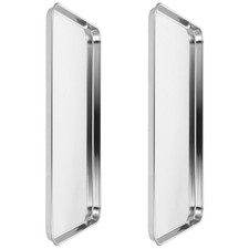  2 Pcs Vassoi Acciaio Inox Per