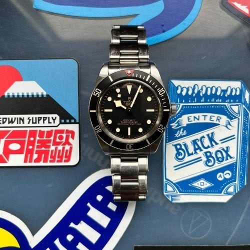 Orologio tudor black bay - black, uomo