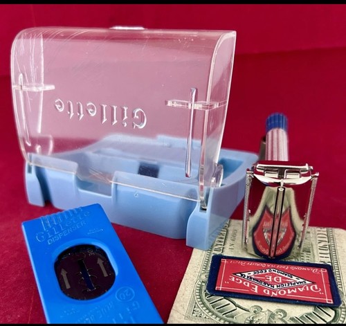 Vintage 1955 gillette blue - vintage,