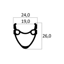 MANDELLI CERCHIO ALLUMINIO BICI 28X1.75 DOPPIA CAMERA NERO 36 FORI