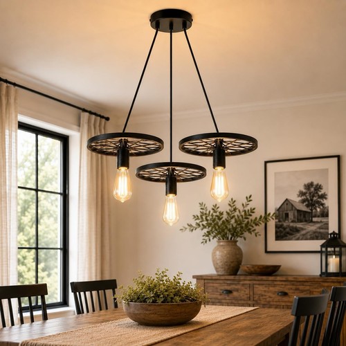 Lampadario ruota vie - ruota, 3