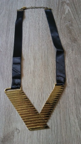 Collana metallo raso nero - in,