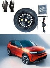 Ruotino di Scorta 17" compatibile con Opel Frontera con Cric,Chiave,Guanti,Sacca