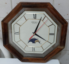 OROLOGIO DA PARETE SEIKO QUARTS MADE IN JAPAN CON LE FASI LUNARI-FUNZIONANTE