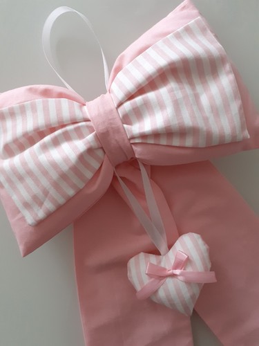 Fiocco nascita rosa bimba - rosa, a