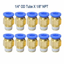 10 Set 1/4" Tubo OD X 1/8" NPT