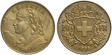 SVIZZERA - MARENGO 20 FRANCHI