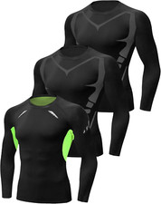 SET 3 Maglia Termica Uomo Ad Asciugatura Rapida - Maglia Traspirante TG. XL