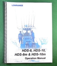 Lowrance HDS-8 Operation Manual: Full Color 134 Pages & Protective Covers
