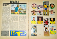 Figurine Calcio Mondiali 1966 Epoca  Brasile x  recupero