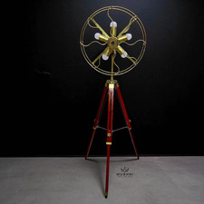Vintage Fan-Style Tripod Floor