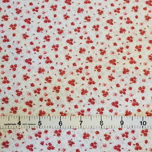 Tessuto shabby chic rosso - tessuto,