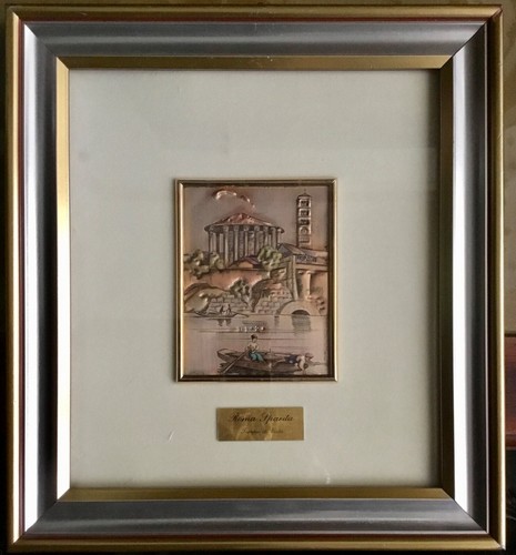 Quadro argento 925 sbalzato - , e