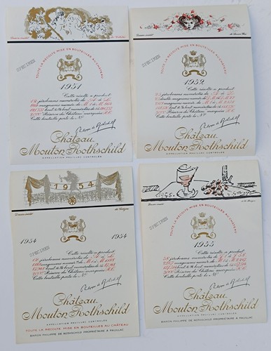 Lot étiquettes specimen vin - lot, 4