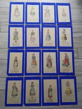 ANTICHI QUADRETTI COSTUMI REGIONI D' ITALIA DIDATTICI SCUOLA SCOLASTICA QUADRI