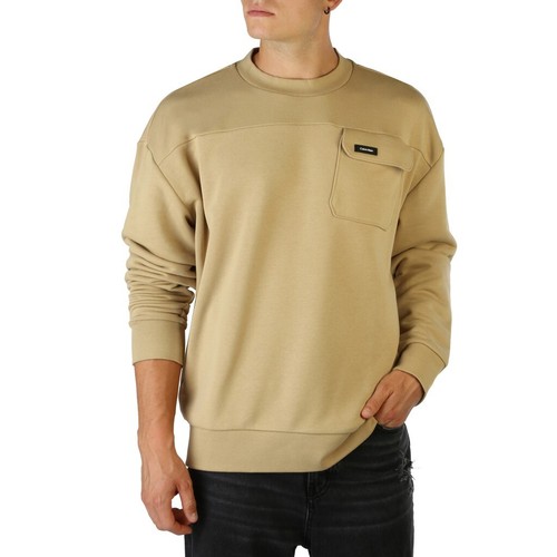 Felpa uomo sabbia - calvin, klein