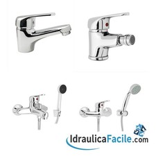 MISCELATORE bagno RUBINETTO LAVABO DOCCIA BIDET VASCA INES CON PILETTA