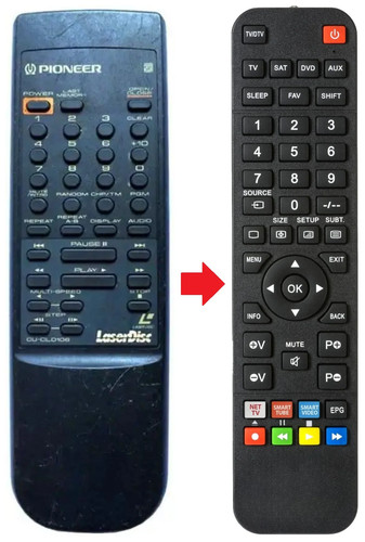Telecomando adatto per pioneer - adatto,