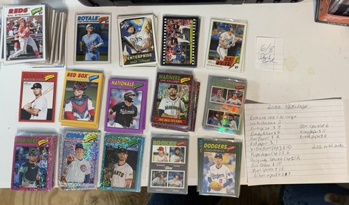 Lotto 205 carte topps - topps, heritage