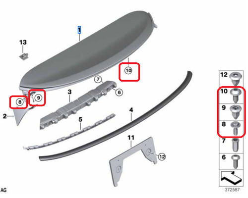 Kit montaggio spoiler - , stivale