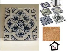 MASTERCASA SOTTOPENTOLA PIASTRELLA CERAMICA E SUGHERO cm 20x20