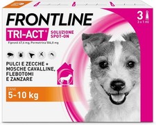 Frontline TRI-ACT Antiparassitario per Cani 5-10 kg 3 pipette