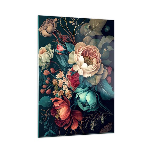 Quadro vetro 50x70cm - quadro, fiori