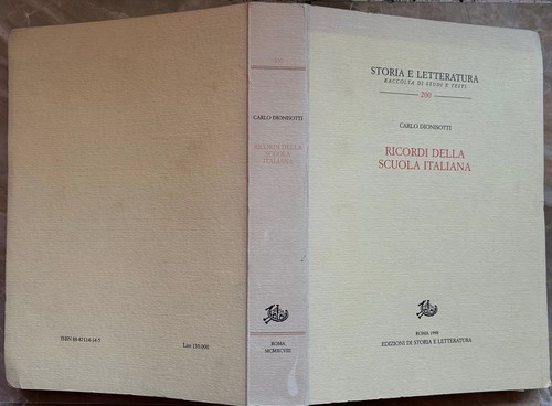 Dionisotti carlo ricordi - carlo:,