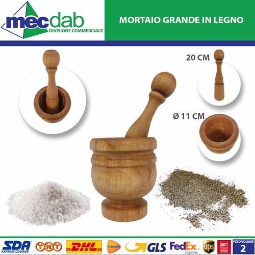 Mortaio legno per - mortaio, pepe