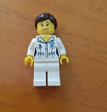 LEGO minifigure da collezione col011 serie 1 infermiera senza supporto ed access