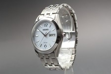 [Quasi come nuovo] Orologio Uomo Seiko Solar V158-0AZ0 Giorno/Data Quadrante Bianco Qz JDM JAPAN