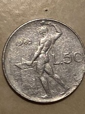 Monetá 50 Lire  Del 1962