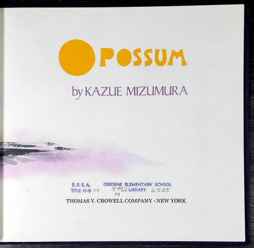 Opossum kazue mizumura - by,