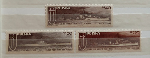Set nave barca mnh polska - vf,