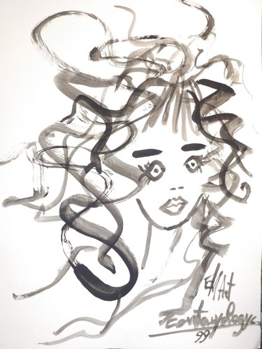 Dipinto originale ritratto - dipinto,