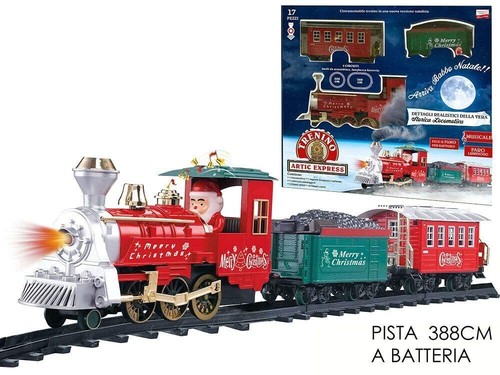 Pista treno natale - treno, luci