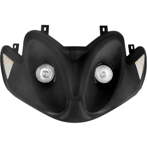 Maschera faro alogeno nero - maschera,