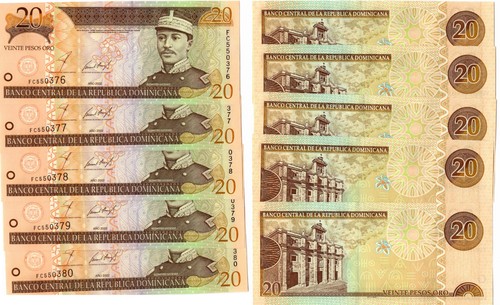 Rep dominicana 5 - -, banconote
