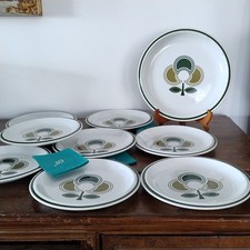 RICHARD GINORI ANTONIA CAMPI 8 PIATTI PIANI + VASSOIO VINTAGE ANNI '70