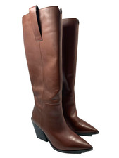 Elvio Zanon Leather Knee Boots