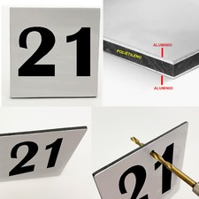 Numero 21 Cartello Alluminio 3