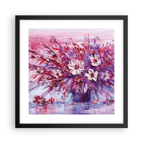 Poster 40x40cm impasto fiori - impasto,