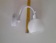 Applique in vetro metallo bianco classica orientabile specchio bagno 1 Luce E14