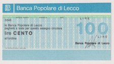 Miniassegni  Lecco - 100 lire